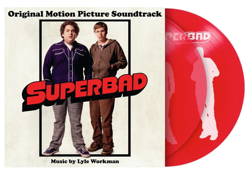 'SUPERBAD' MOTION PICTURE SOUNDTRACK 2LP (Limited Edition - Only 300 Made, transparent red vinyl w/ screen printed D Side)