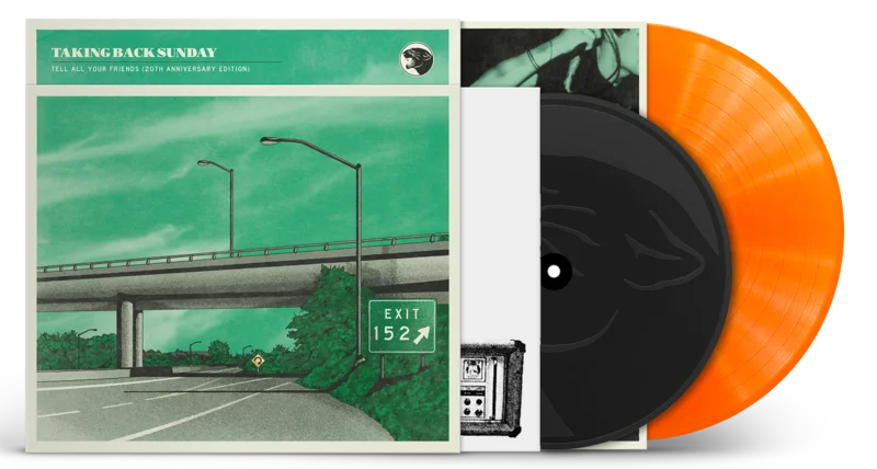 TAKING BACK SUNDAY 'TELL ALL YOUR FRIENDS' LP + 10" (Limited Edition  Only 1000 Made, 20th Anniversary, Orange Crush Vinyl)