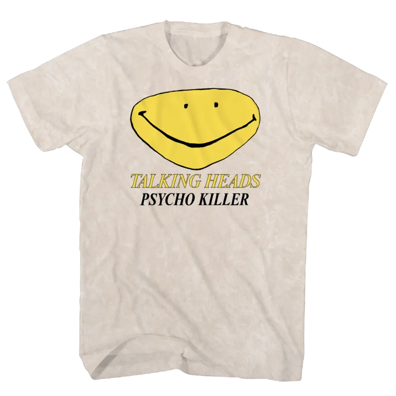 TALKING HEADS PSYCHO KILLER TAN MINERAL WASH TEE TAN