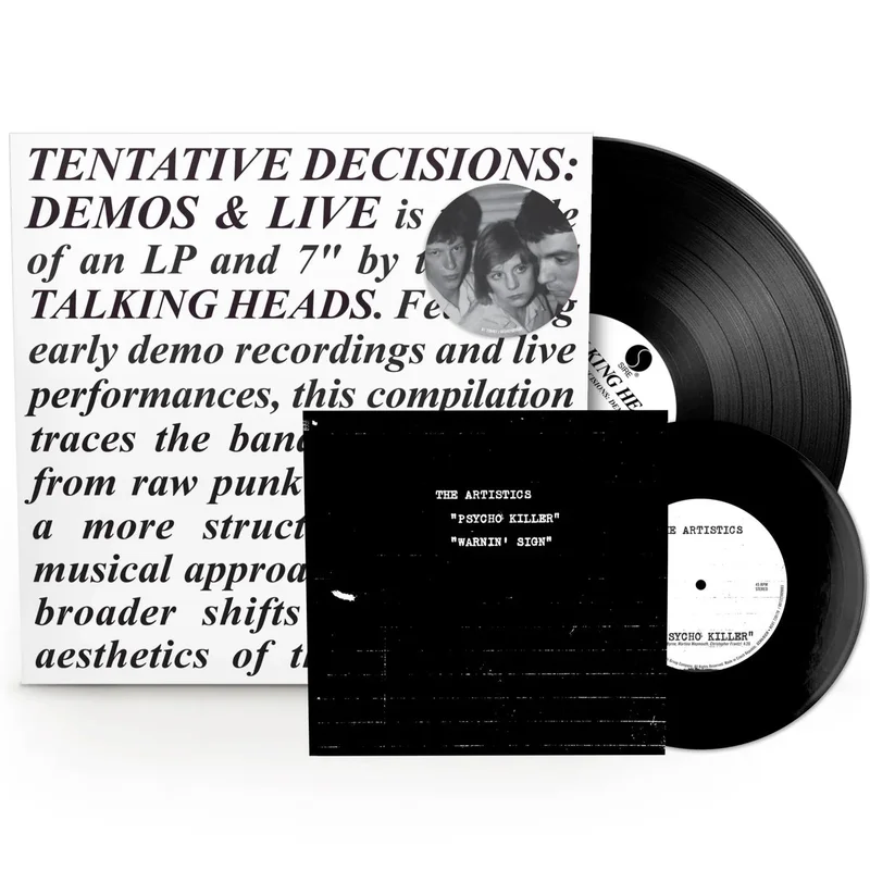 TALKING HEADS 'TENTATIVE DECISIONS: DEMOS & LIVE' LP + 7"
