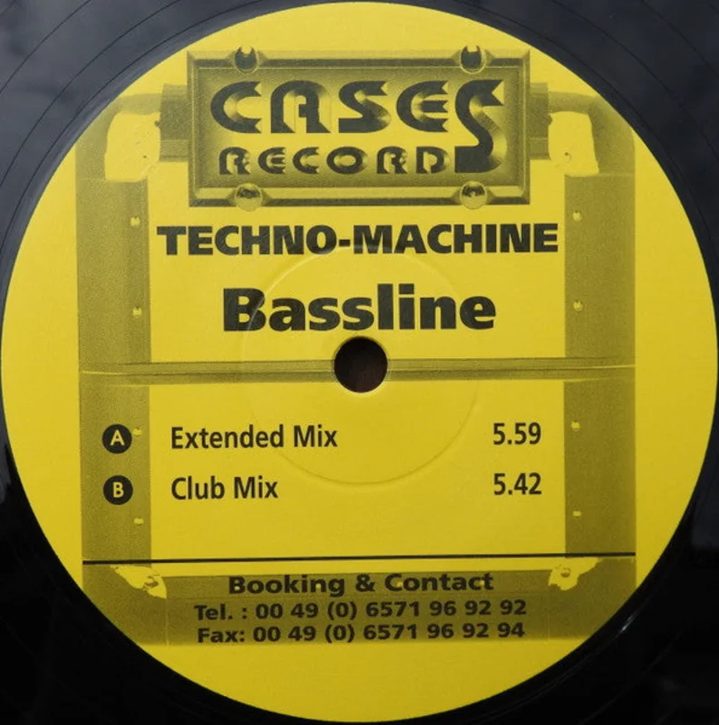 Technomachine - Bassline (12") (Very Good Plus (VG+))