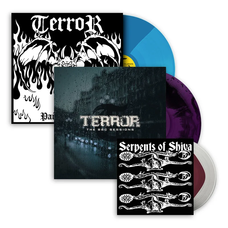 TERROR BBC SESSIONS & 'PAIN INTO POWER' LPS + SERPENTS OF SHIVA 7" LIMITED BUNDLE (3 Exclusive Variants)