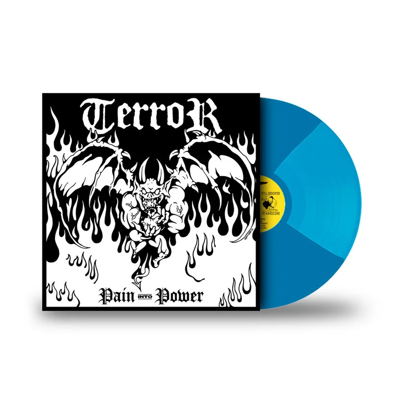 TERROR PAIN INTO POWER ROYAL BLUE & BLUE JAY QUAD LP  ONLY 300 MADE