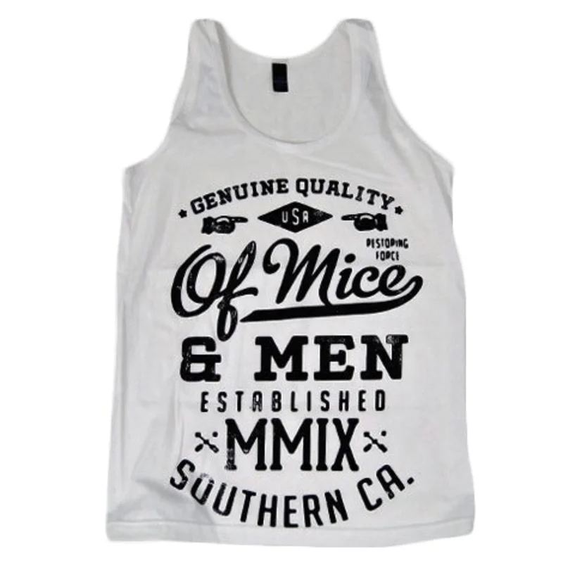 Text White Tank Top