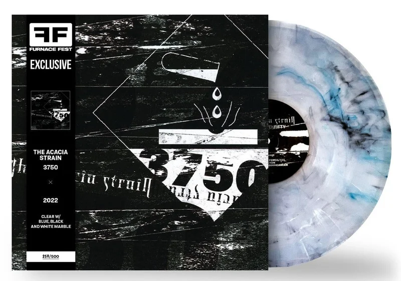 THE ACACIA STRAIN 3750 LP (Furnace Fest Exclusive  Only 500 made, Clear w/ Blue, Black, and White Marble Vinyl)