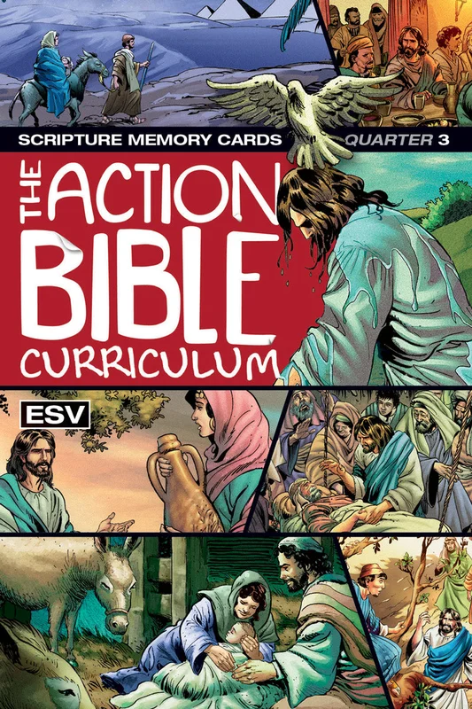 The Action Bible Scripture Memory Cards - ESV, NIV or CSB - Print Quarter 3