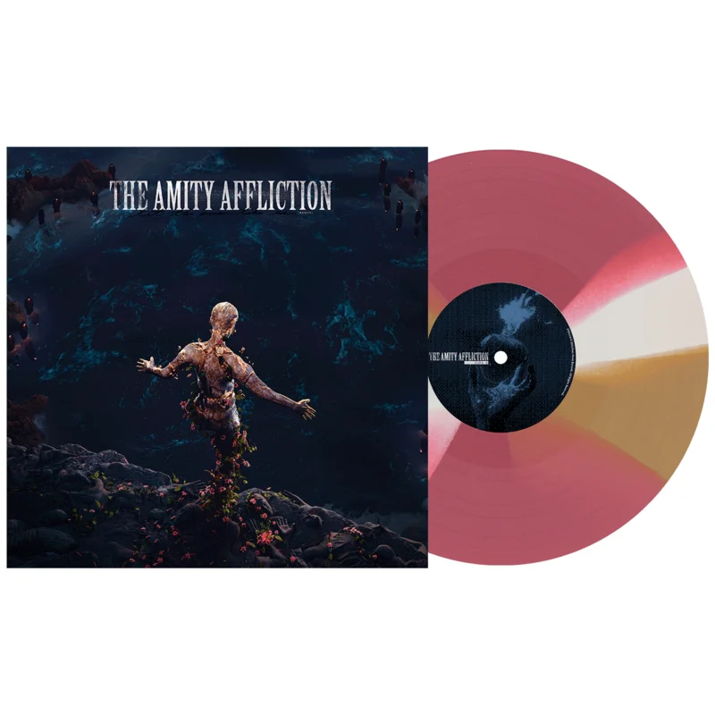 THE AMITY AFFLICTION LET THE OCEAN TAKE ME 10TH ANNIVERSARY LP (Limited Edition  Only 400 Made, Bone with Brown & Oxblood Twist Vinyl)