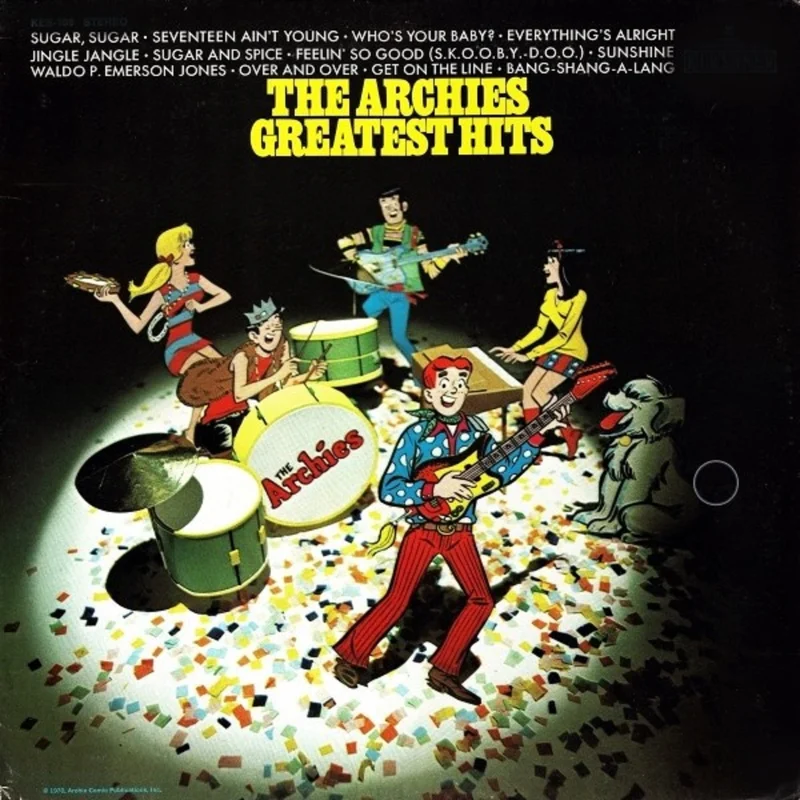 THE ARCHIES 'THE ARCHIES GREATEST HITS' LP (55th Anniversary, Sugar Sugar White Vinyl)