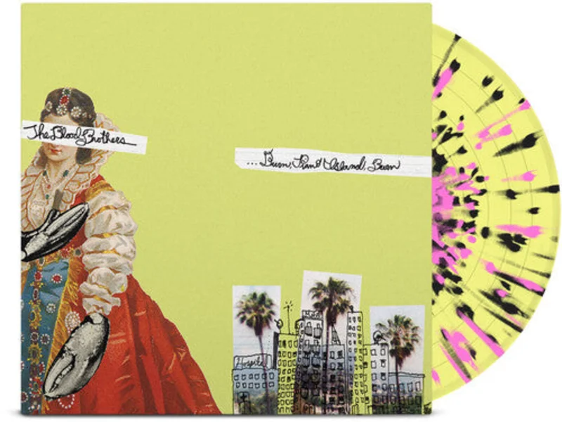 THE BLOOD BROTHERS BURN, PIANO ISLAND, BURN LP + 7" (20th Anniversary Edition, Yellow w/Pink & Black Splatter Vinyl)