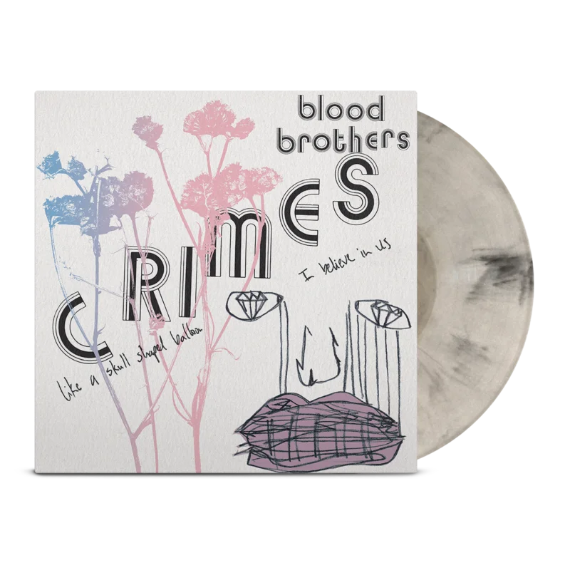 THE BLOOD BROTHERS CRIMES LP (Exclusive  Limited to 300, Black & Bone White Marble Vinyl)