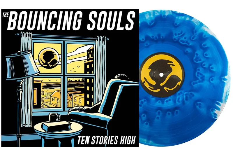 THE BOUNCING SOULS 'TEN STORIES HIGH' LP (Limited Edition  Only 350 made, Cloudy Royal Blue Vinyl)