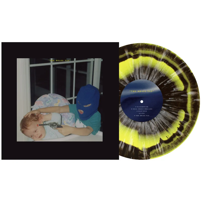 The Brass Tax - Black/Yellow Aside/Bside W/ White Splatter LP