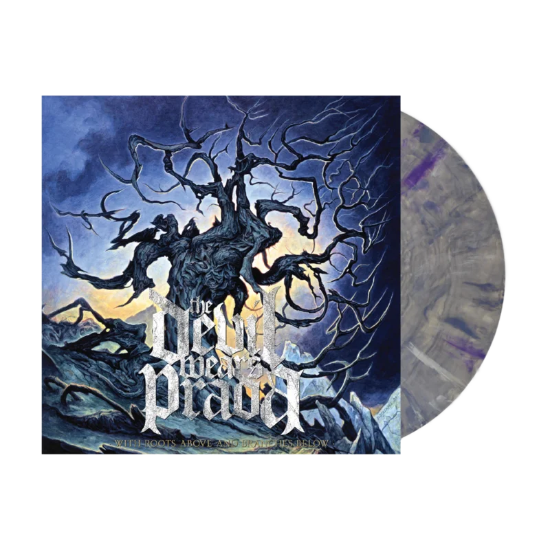 THE DEVIL WEARS PRADA WITH ROOTS ABOVE AND BRANCHES BELOW LP (Exclusive  Limited to 300, Silver & Purple "Decepticons" Vinyl)