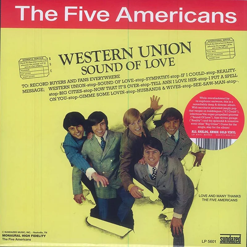 The Five Americans - Western Union / Sound Of Love