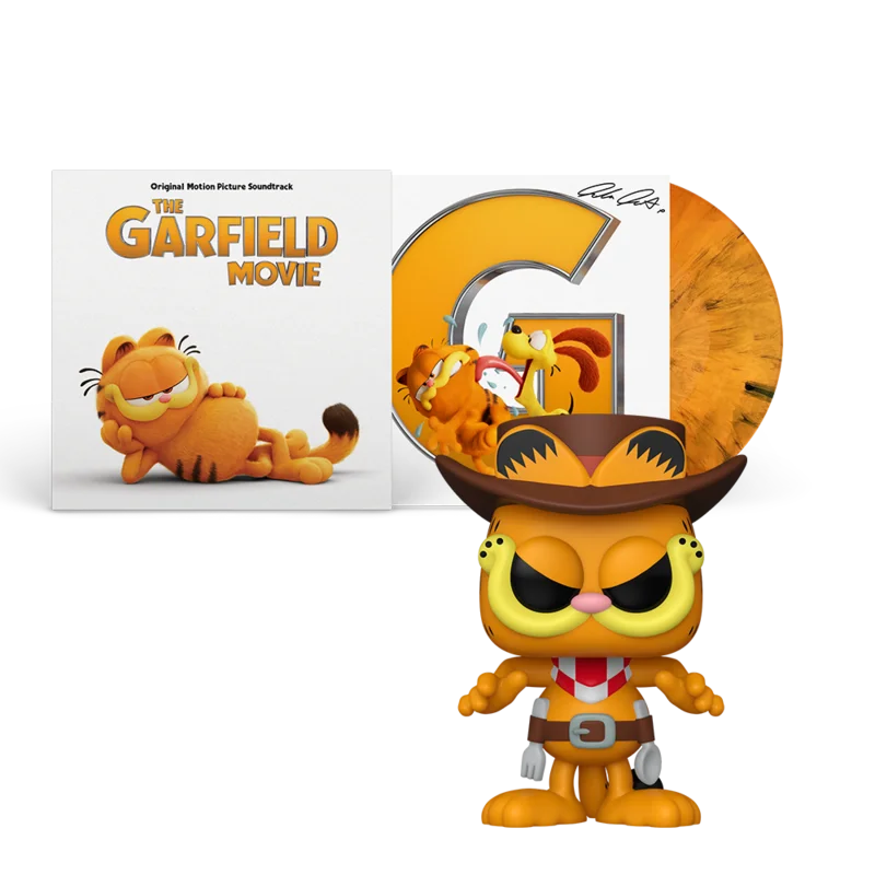 The Garfield Movie (Signed) 1LP + pop! Garfield Bundle