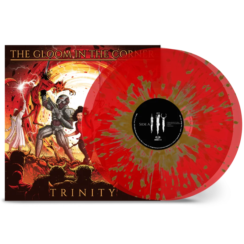 The Gloom In The Corner - 'Trinity' Transparent Red w/ Gold Splatter Vinyl
