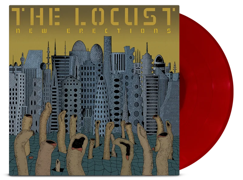 THE LOCUST NEW ERECTIONS' LP (Limited Edition - Only 300 Made, Ancestor Incest Red Vinyl)