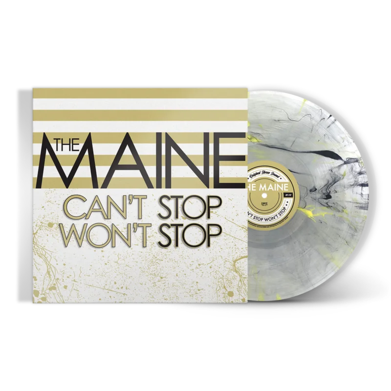 THE MAINE 'CAN'T STOP WON'T STOP' 15TH ANNIVERSARY LP (Limited Edition  Only 500 Made, Black & Yellow Smoke Vinyl)
