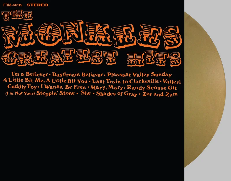 THE MONKEES MONKEES GREATEST HITS LP (Exclusive  Limited to 500, Gold Vinyl)