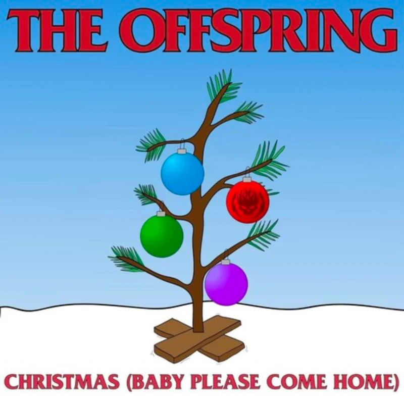 THE OFFSPRING 'CHRISTMAS (BABY PLEASE COME HOME)' 7" SINGLE (Red Vinyl)