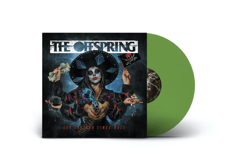 THE OFFSPRING 'LET THE BAD TIMES ROLL' LIMITED-EDITION FOREST GREEN TRANSLUCENT LP  ONLY 300 MADE