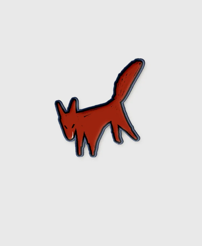 The Red Fox Enamel Pin