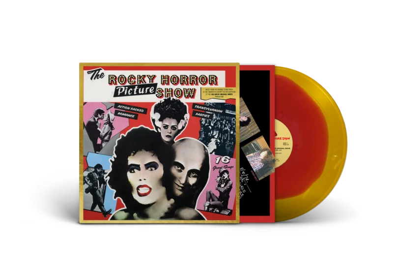 THE ROCKY HORROR PICTURE SHOW SOUNDTRACK LP (50th Anniversary, Red/Gold Vinyl, Music by Richard Hartley)