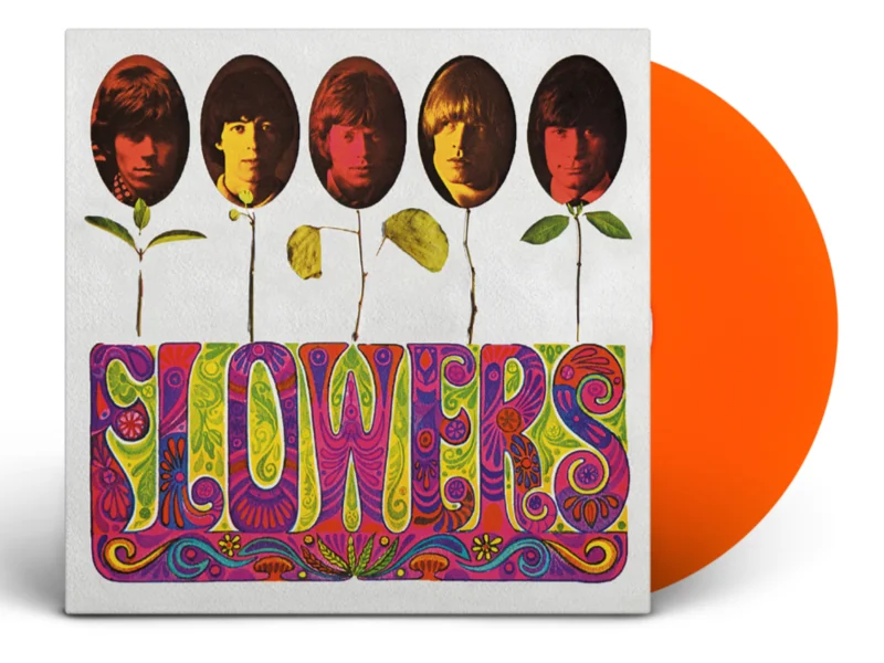 THE ROLLING STONES FLOWERS LP (Limited Edition  Only 500 Made, Translucent Orange Vinyl)