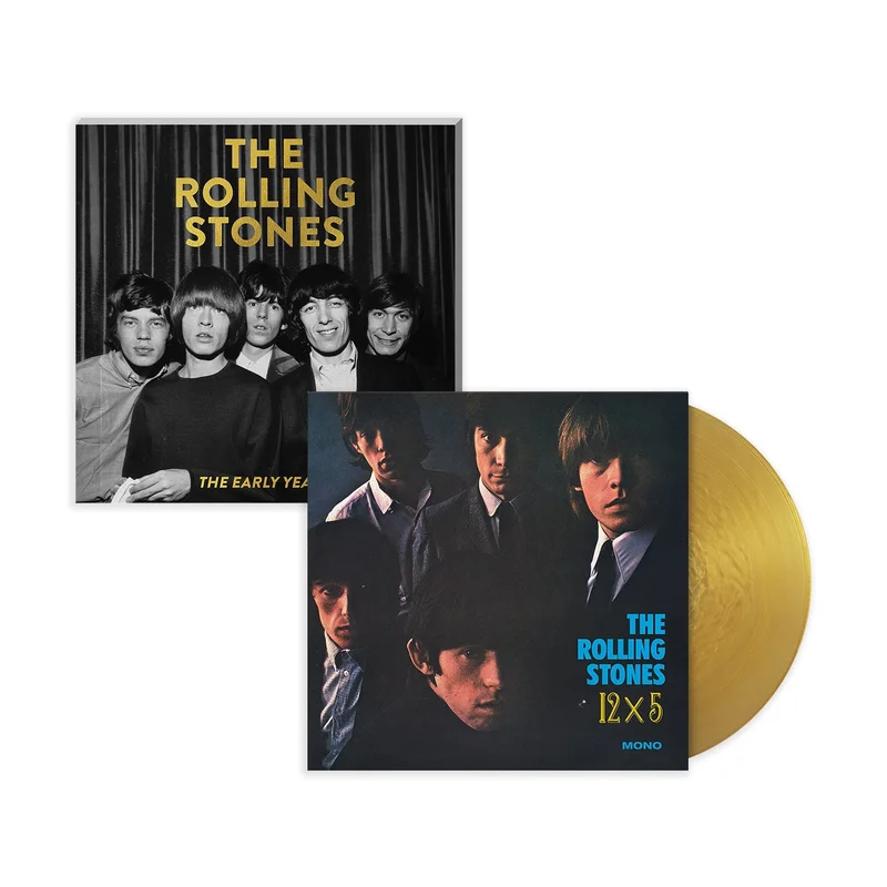 THE ROLLING STONES x GOLDMINE "EARLY YEARS" SPECIAL COLLECTORS EDITION SOFTCOVER BOOK w/THE ROLLING STONES 12x5 LP (Exclusive Limited Edition - Gold Vinyl)