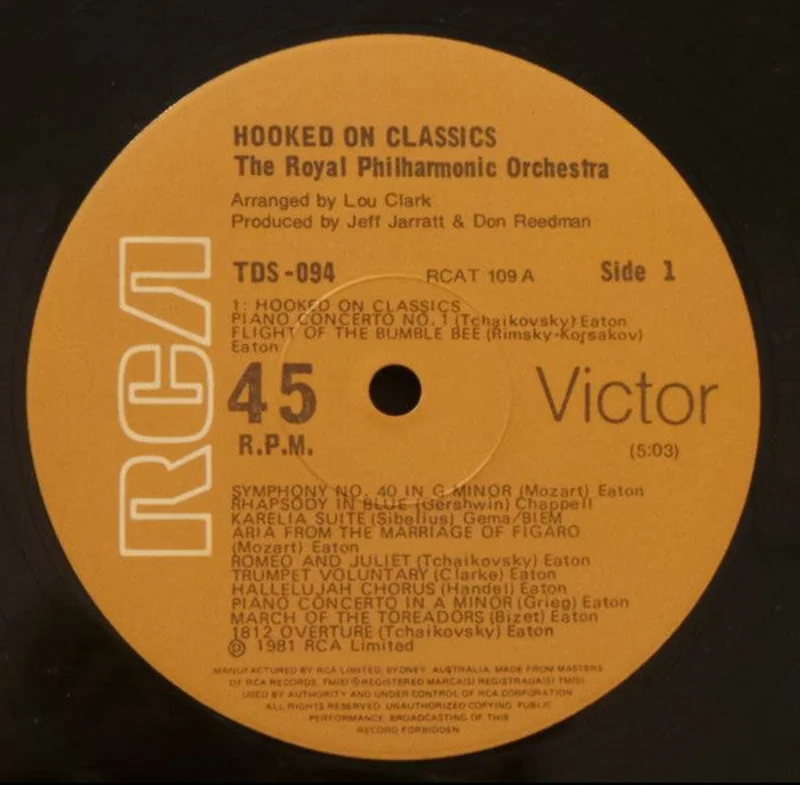The Royal Philharmonic Orchestra* - Hooked On Classics (12") (Very Good Plus (VG+))