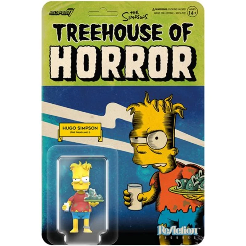 THE SIMPSONS REACTION WAVE 4 (TREEHOUSE OF HORROR V2) - HUGO SIMPSON ACTION FIGURE