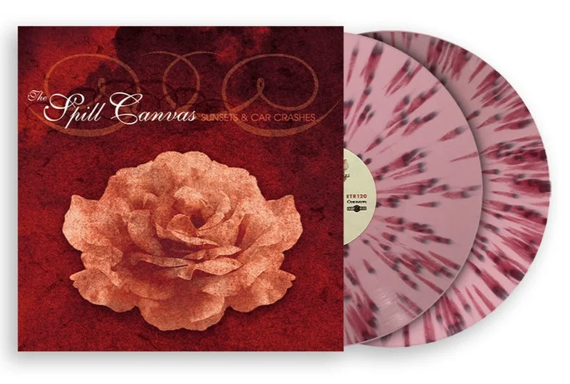 THE SPILL CANVAS SUNSETS & CAR CRASHES 2LP (Limited Edition  Only 200 made, Pink w/ Red Splatter Vinyl)