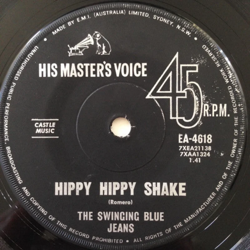 The Swinging Blue Jeans - Hippy Hippy Shake (7", Single) (Very Good (VG))