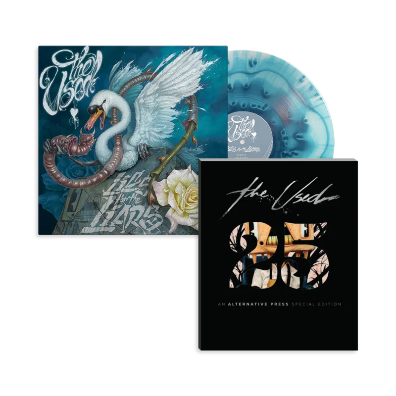 THE USED LIES FOR THE LIARS LP (Limited Edition  Only 500 Made, Ultra Clear + Sea Blue Cloudy Vinyl) + AP SPECIAL COLLECTOR'S EDITION MAGAZINE