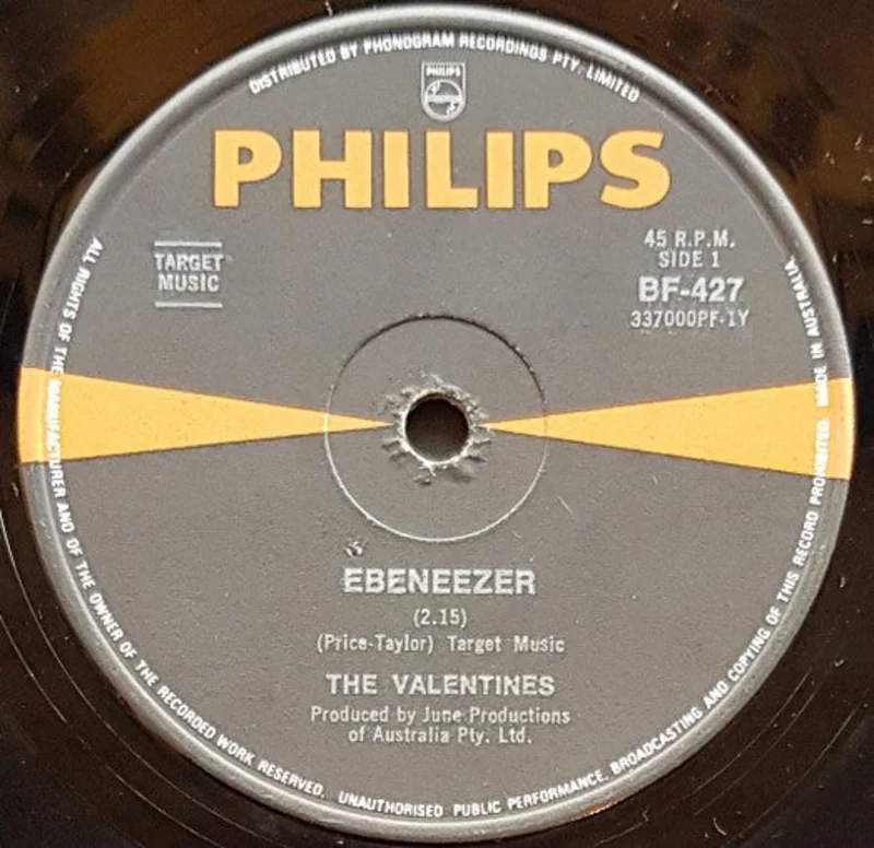 The Valentines  - Ebeneezer (7", Single) (Very Good (VG))