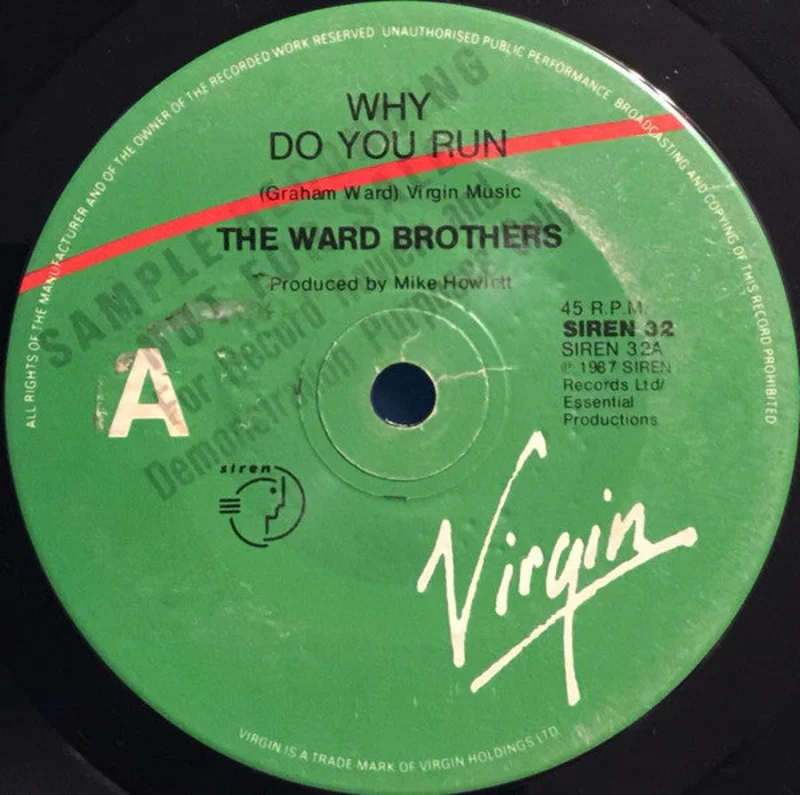 The Ward Brothers - Why Do You Run (7", Single, Promo) (Very Good Plus (VG+))