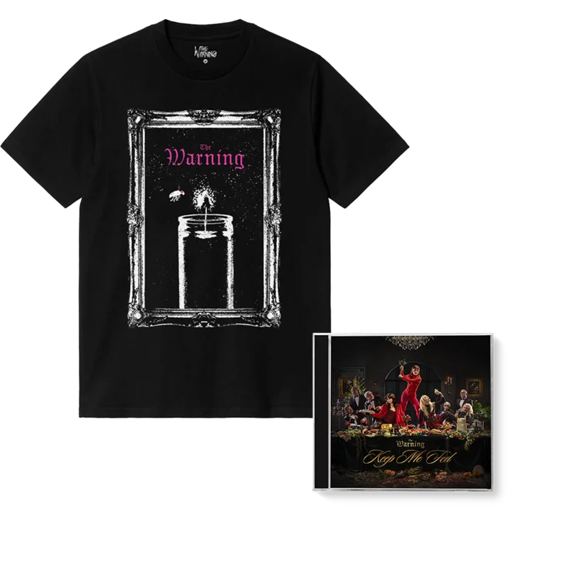 The Warning, Keep Me Fed CD + Candle Tee Bundle