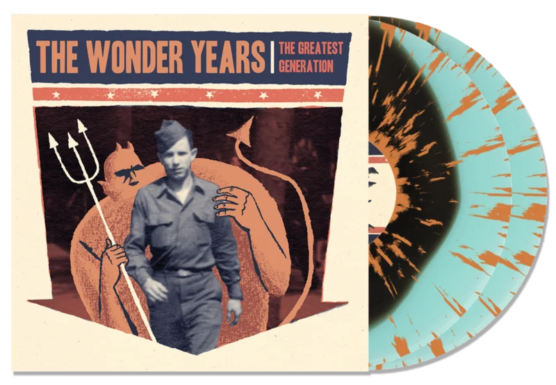 THE WONDER YEARS THE GREATEST GENERATION 10TH ANNIVERSARY 2LP (Limited Edition  Only 500 Made, Blue w/ Black blob & Orange Splatter Vinyl)
