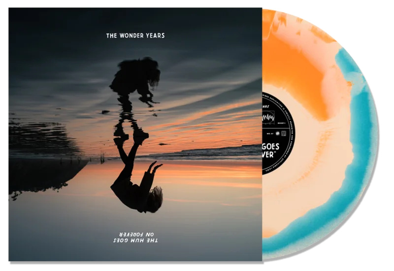 THE WONDER YEARS 'THE HUM GOES ON FOREVER' LIMITED ORANGE, BONE, & BLUE SWIRL LP  ONLY 300 MADE