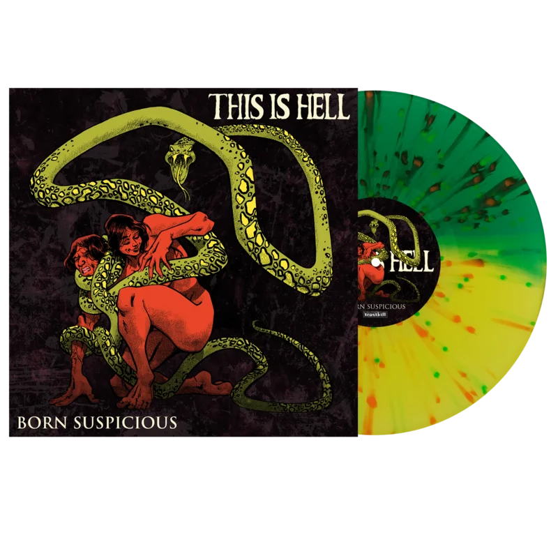 THIS IS HELL BORN SUSPICIOUS EP (Limited Edition  Only 300 Made, Half Yellow Half Green w/ Splatter Vinyl)