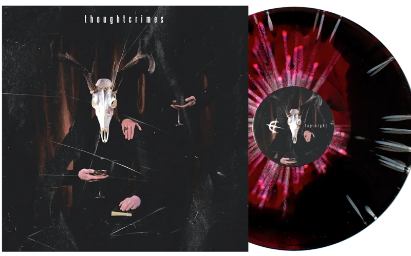 THOUGHTCRIMES TAP NIGHT LIMITED EDITION BLACK & RED SMASH WITH WHITE SPLATTER  ONLY 150 MADE