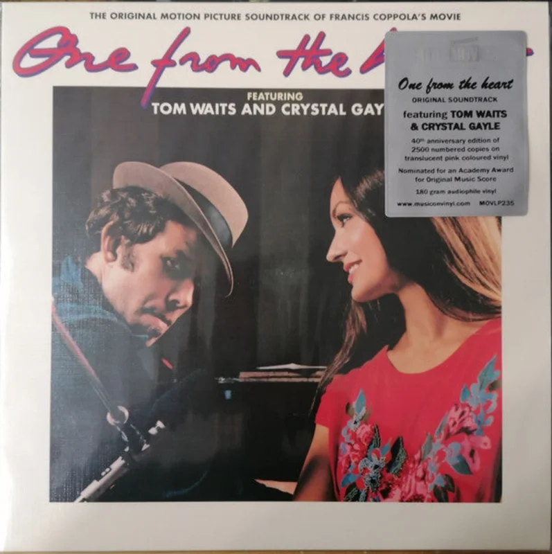 Tom Waits And Crystal Gayle - One From The Heart (The Original Motion Picture Soundtrack Of Francis Coppola's Movie) (LP, Album, Ltd, Num, RE, Pin) (Mint (M))