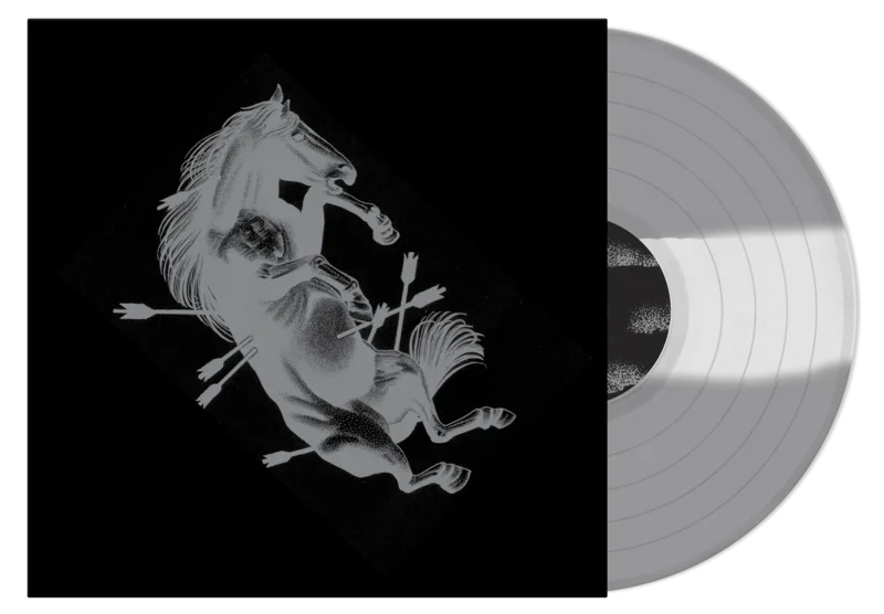 TOUCHE AMORE DEAD HORSE X LP (Limited Edition  Only 400 made, Clear/Silver Tri-Color Stripe Vinyl)
