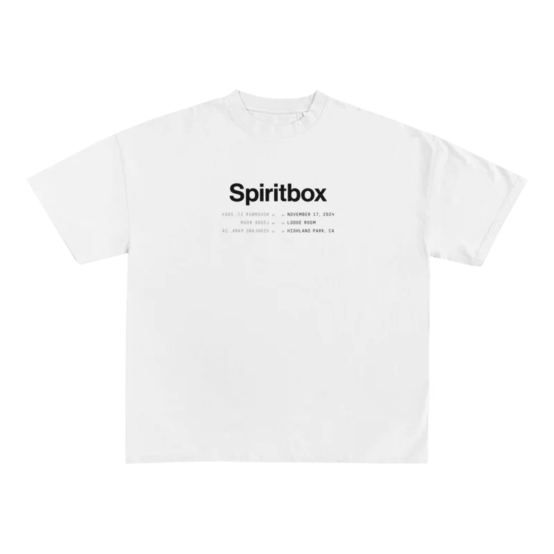 Tracklist The Lodge Event White T-Shirt