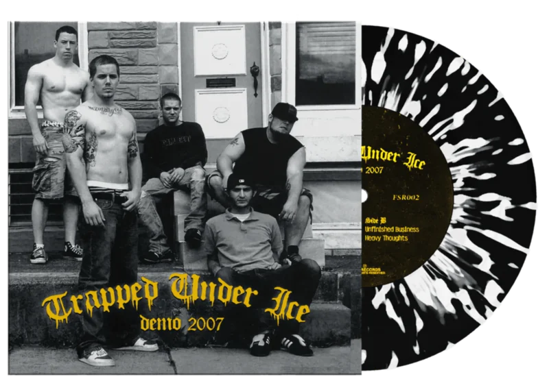 TRAPPED UNDER ICE 'DEMO 2007' 7" EP (Black & White Splatter Vinyl)
