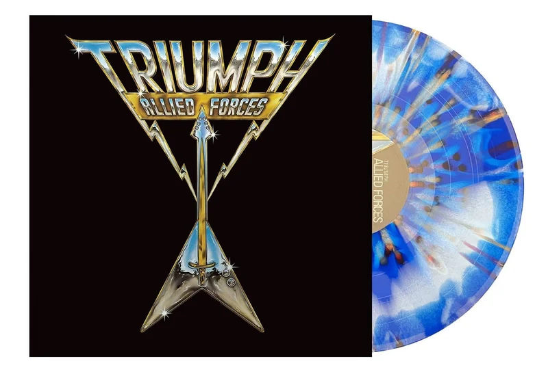 TRIUMPH ALLIED FORCES LP (Limited Edition  Only 200 made, Blue w/ Black, Red, & Yellow Splatter Vinyl)