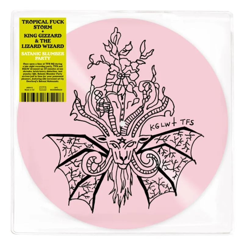 TROPICAL FUCK STORM & KING GIZZARD 'SATANIC SLUMBER PARTY' 12" EP (Pink Silkscreened Vinyl)