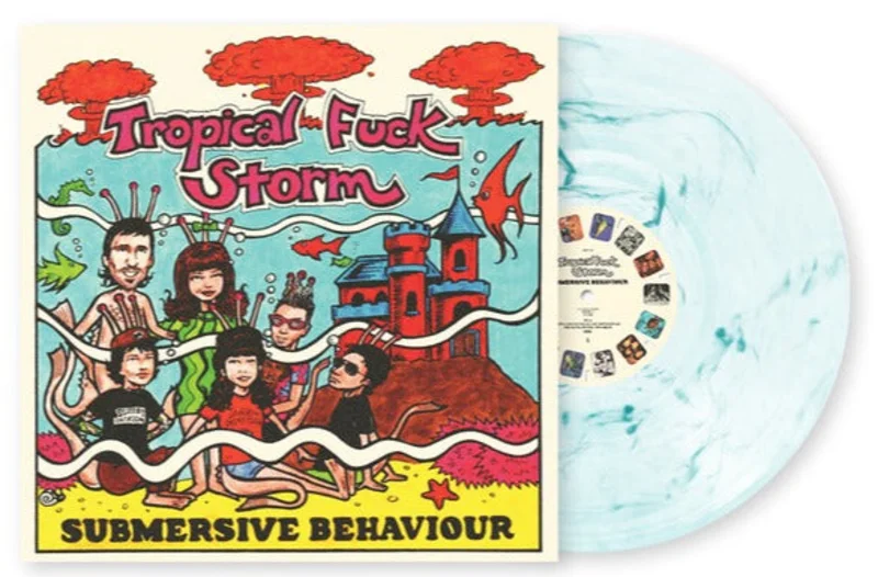TROPICAL FUCK STORM 'SUBMERSIVE BEHAVIOR' LP (Clear & Aqua Blue Smoke Vinyl)