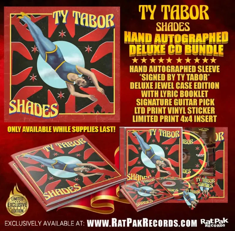 Ty Tabor (King's X) "Shades" Autographed CD Bundle