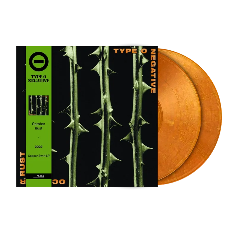 TYPE O NEGATIVE 'OCTOBER RUST' 2LP (Copper Pearlescent Swirl Vinyl)